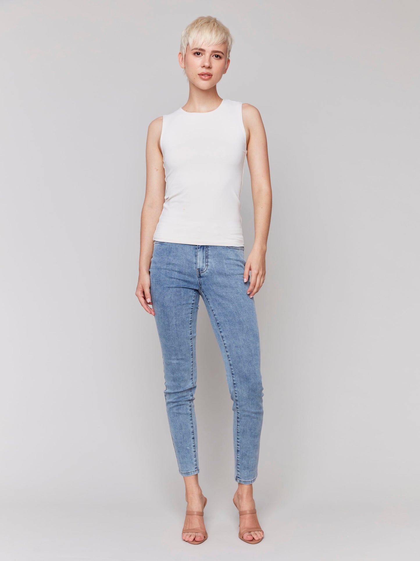 Sleeveless Super Stretch Top - Natural