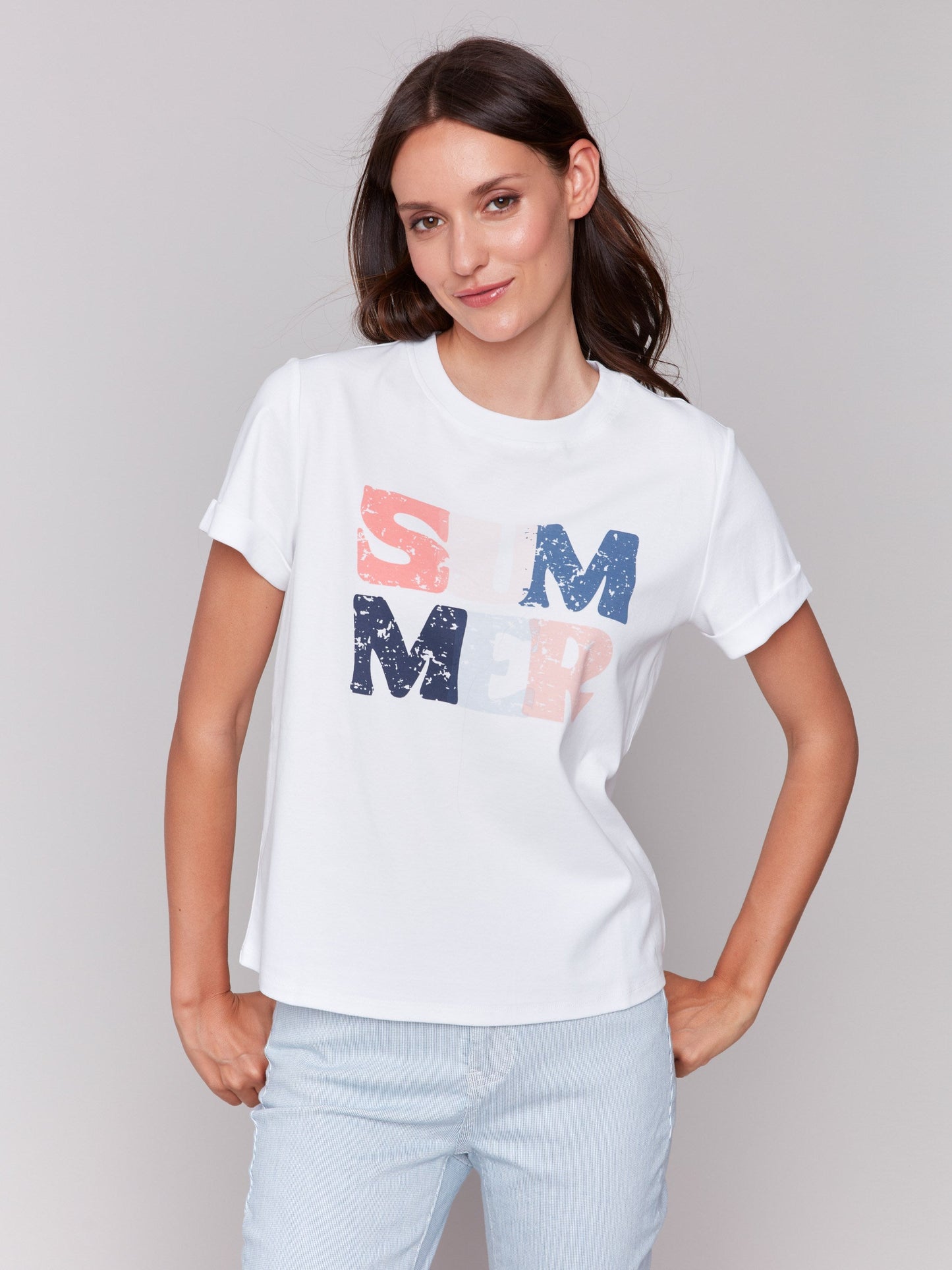 Cotton Graphic T-Shirt - White