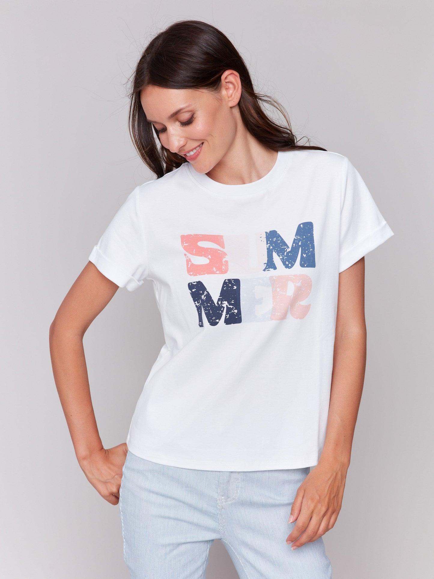 Cotton Graphic T-Shirt - White