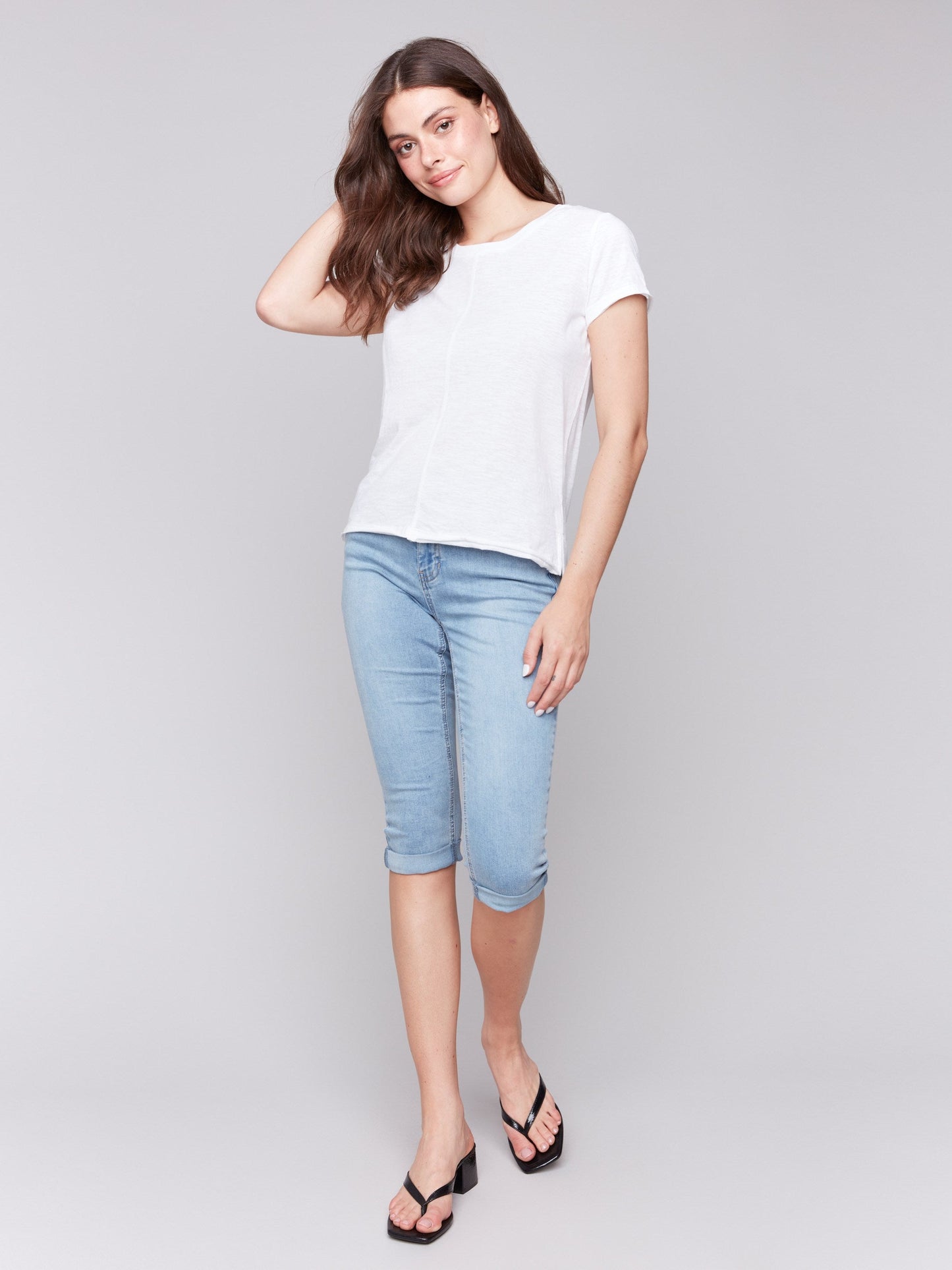 Organic Cotton Slub T-Shirt - White