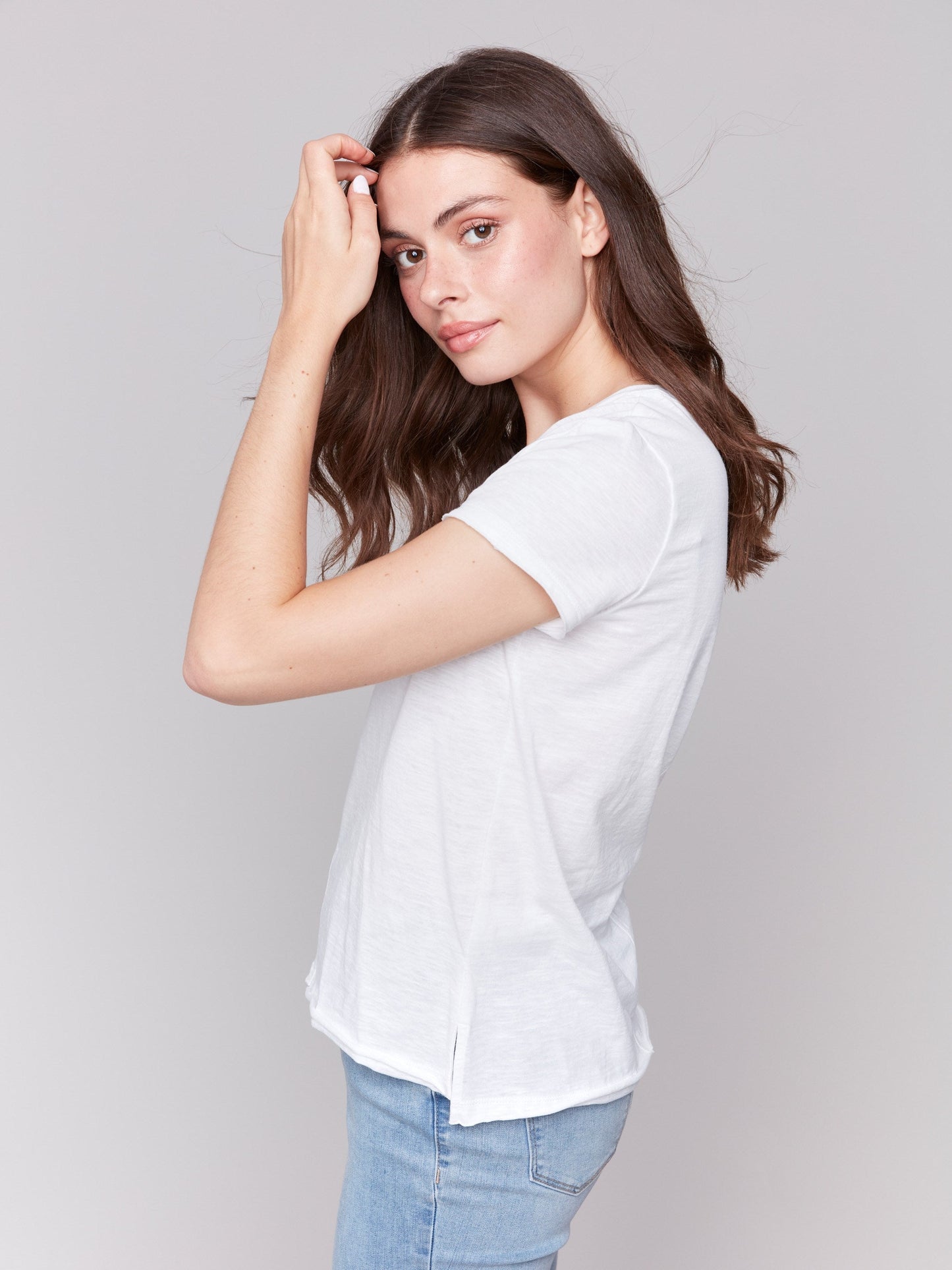Organic Cotton Slub T-Shirt - White