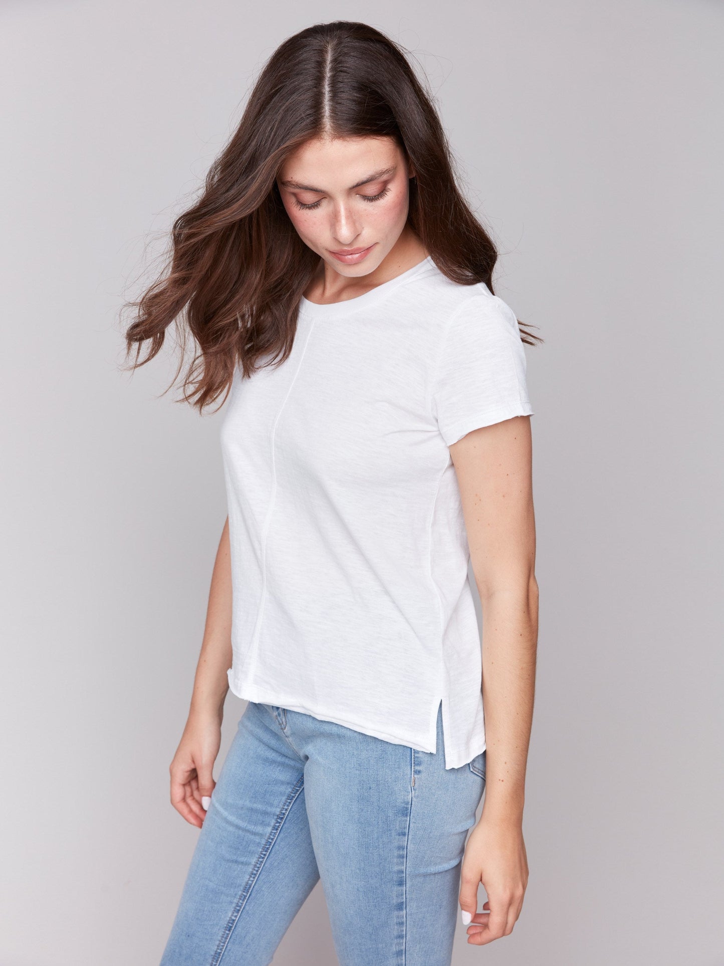 Organic Cotton Slub T-Shirt - White