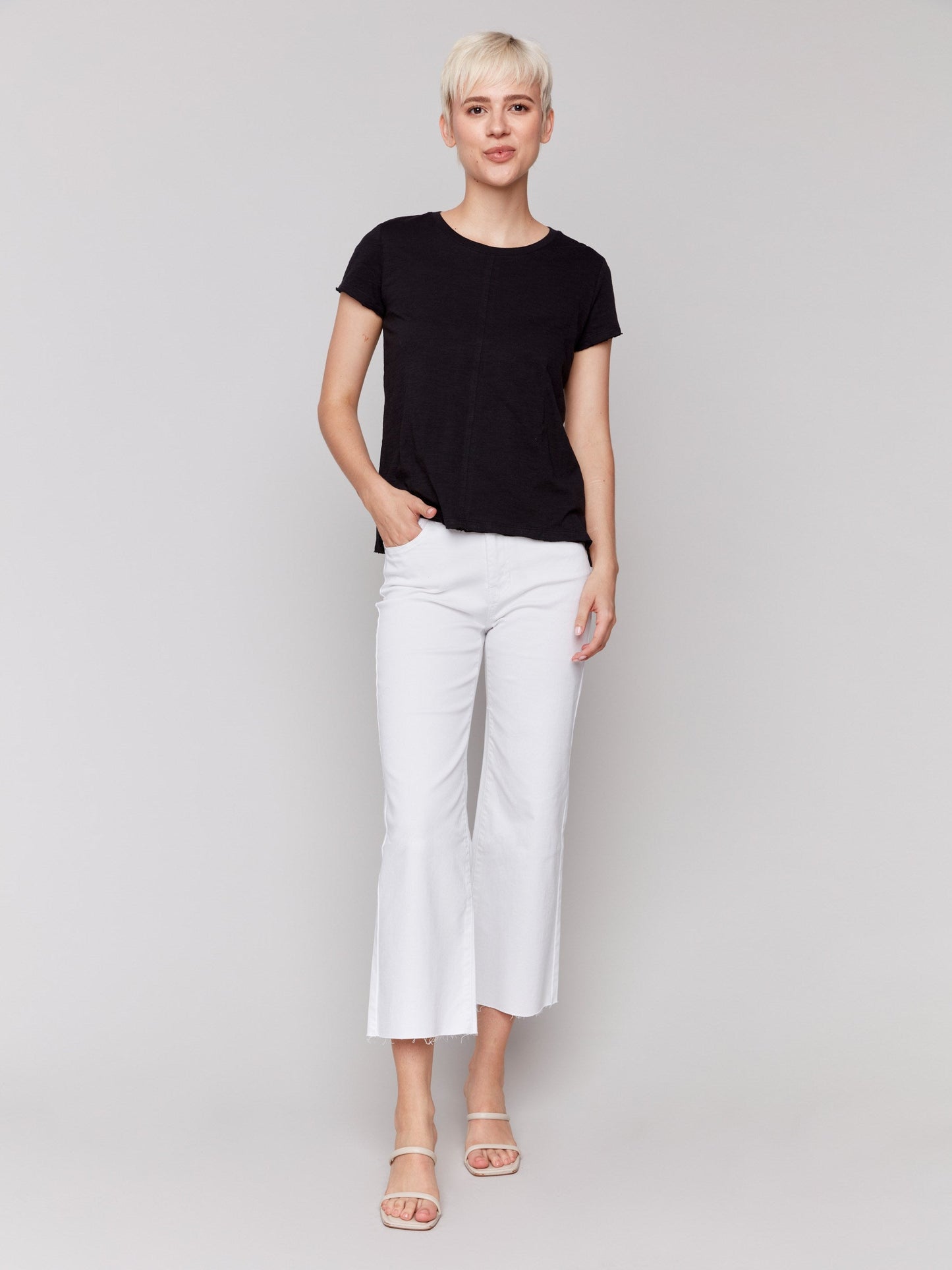 Organic Cotton Slub T-shirt - Black