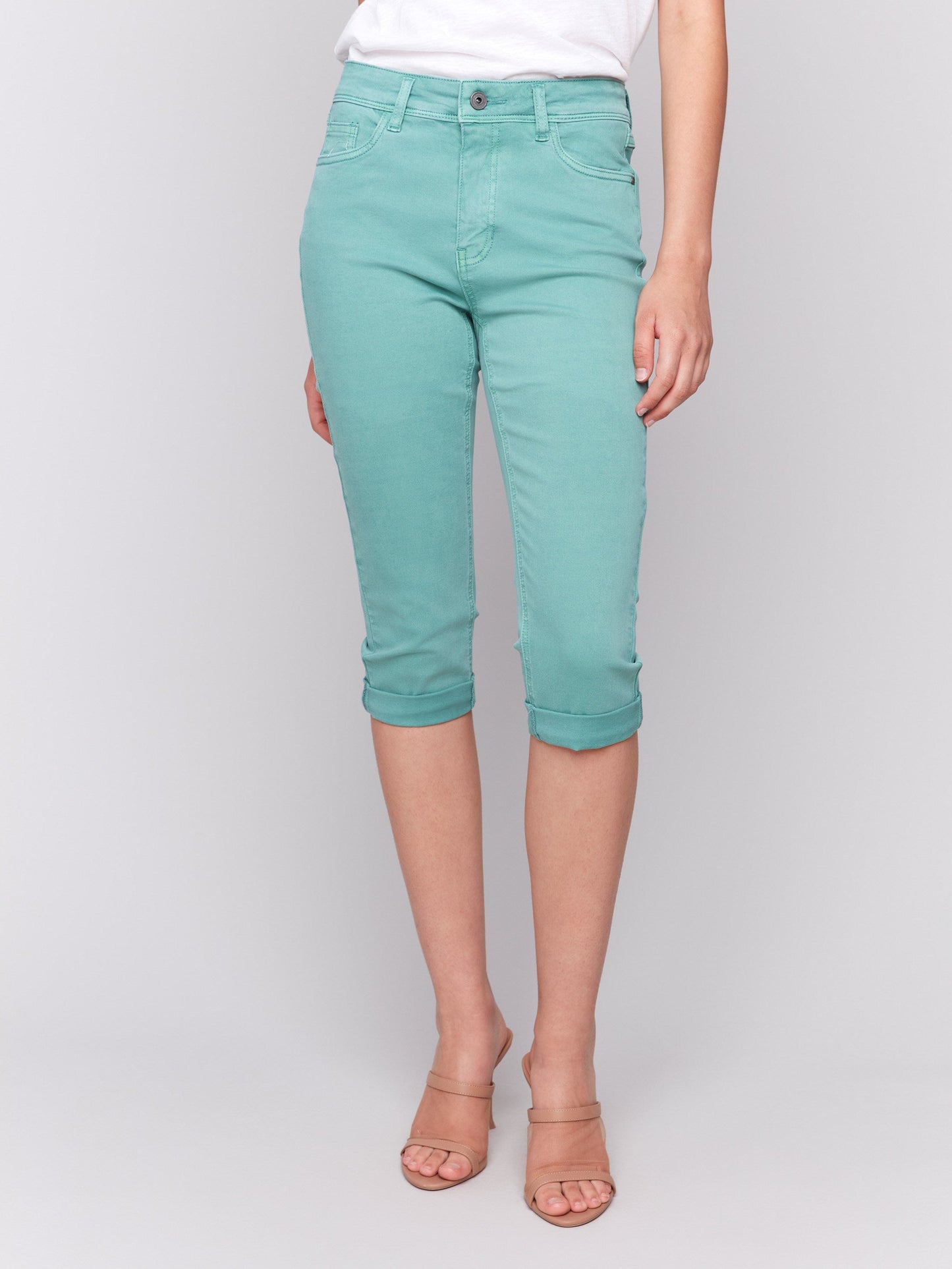 Stretch Twill Pedal Pusher Pants - Lilypad