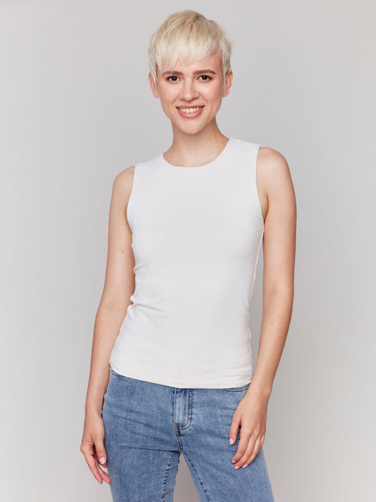 Sleeveless Super Stretch Top - Natural