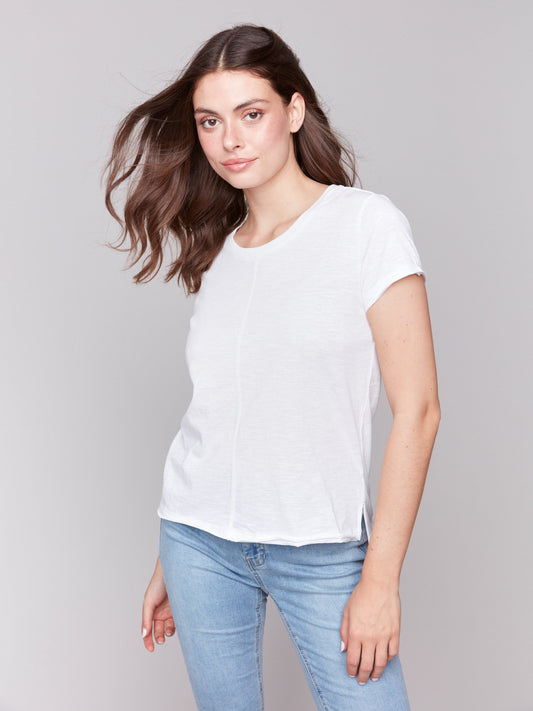 Organic Cotton Slub T-Shirt - White